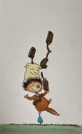 Claude Ponti - Illustration originale de Claude Ponti - Original Illustration