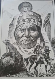 Osman Hajdarevic - Indian Illustration (Law of Life) - Planche originale