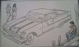 Malik - Archie Cash scene - Illustration originale