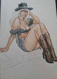 Malik - Archie Cash sexy personage. - Illustration originale