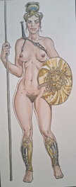 Malik - Female warrior - Original Illustration
