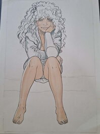 Malik - Sexy pinup Archie Cash - Original Illustration
