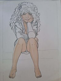 Malik - Sexy pinup Archie Cash - Original Illustration