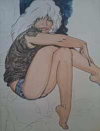 Malik - Sexy pinup Archie Cash - Original Illustration