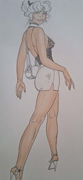 Malik - Sexy pinup Archie Cash - Illustration originale