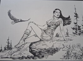 Osman Hajdarevic - Pocahontas - Illustration originale