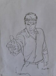 Philippe Francq - Largo Winch "croquis 56" pour Si les dieux t'abandonnent... - Original art