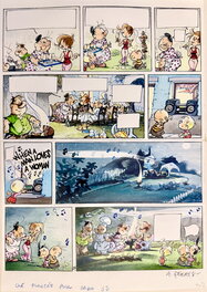 André Geerts - Jojo - Une fiancée pour papa - Planche originale