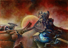 Pierre Taranzano - Naufragé de l'espace - Original Illustration
