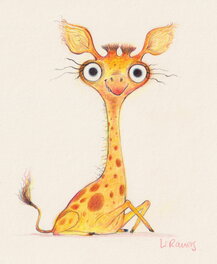 Wiebke Rauers - Girafe 2 - Illustration originale