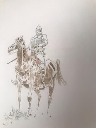 Hermann - Dédicace herman - Illustration originale