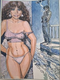 Malik - Archie Cash scene - Original Illustration
