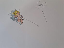 Malik - Cupido(N) preliminary cover - Original art