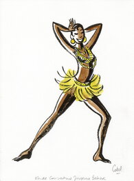 Catel - Dessin original publié dans Joséphine Baker - Original Illustration