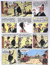 Planche 15 de Lucky Luke "Le Pied-Tendre" 1967 Planche 15 de Lucky Luke "Le Pied-Tendre" 1967