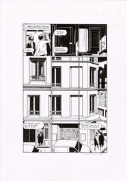 Lucas Harari - Planche originale publiée en page 11 dans Le cas David Zimmerman - Comic Strip