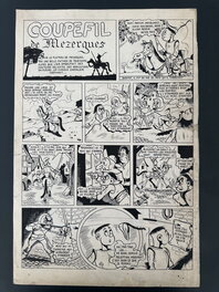 Lem - Planche Originale Coupe-Fil de Mezergues-Caméra N°34 1950 - Comic Strip