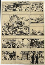Robba - Planche Originale Une Aventure d'Yvon et Toni : Wang-Ho 1942 - Comic Strip