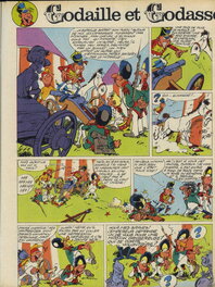 Planche n°1 retenue - Publication dans Spirou n°1943 du 10 juillet 1975 Planche n°1 retenue - Publication dans Spirou n°1943 du 10 juillet 1975