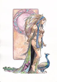 Jean-Paul Bordier - Elfes - illustration - Reine des Sylvains - Original Illustration