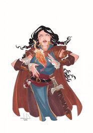 Livia Pastore - Mages - illustration Disha - Illustration originale