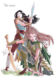 Livia Pastore - Mages - illustration Disha et Aliksa - Illustration originale