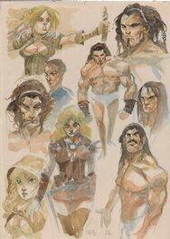 Fabrice Meddour - Recherche de personnages - Œuvre originale