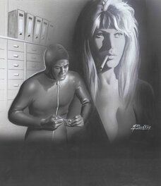 Michel Gourdon - Bonderscopie – Fleuve Noir Espionnage n°1181 - Original Cover