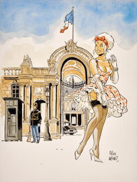 Félix Meynet - Mirabelle à Paris : L’Élysée - Original Illustration