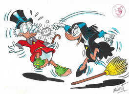 José Maria Millet Lopez - Magica De Spell vs. Uncle Scrooge - Illustration originale
