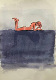 Blutch - Nu - Illustration originale