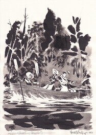 Terkel Risbjerg - Sous le brouillard - illustration - Illustration originale