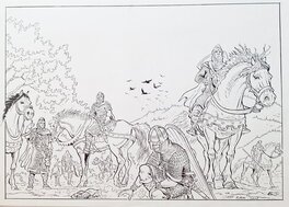 Jeff Baud - Illustration sur le moyen age - Illustration originale