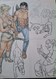 Malik - Archie Cash unfinished page - Original Illustration