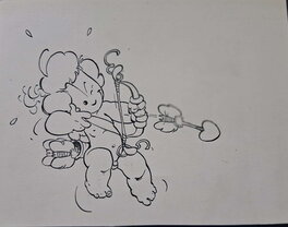Malik - Cupido(N) alternative sketch cover for album 1 - Illustration originale