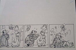 Malik - Cupido(N) published gag on backcover album 9 - Illustration originale