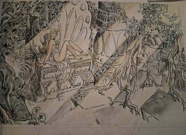 Malik - Erotic scene - Illustration originale