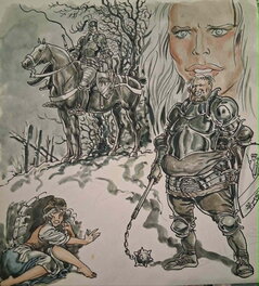 Malik - Medieval scene - Illustration originale
