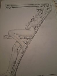 Malik - Sexy girl - Illustration originale