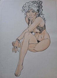 Malik - Sexy pinup - Original Illustration