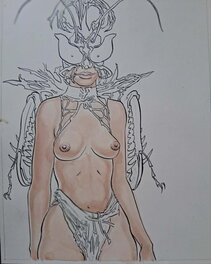 Malik - Sexy pinup - Illustration originale