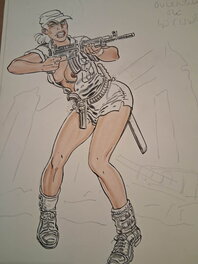 Malik - Sexy pinup - Illustration originale