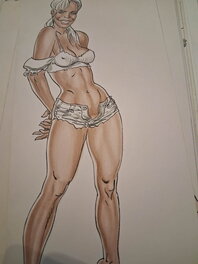 Malik - Sexy pinup - Illustration originale