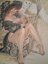 Malik - Witch by Malik - Original Illustration
