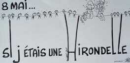 Malik - Malik - Cupidon - illustration : 8 mai ... si j'étais une hirondelle - - Illustration originale
