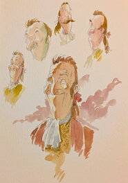 Jean-Luc Masbou - Étude préparatoire, le baron - Œuvre originale