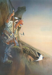 Patrick Prugne - Affiche pour le festival Bulleberry (2021) - Illustration originale