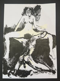 Edmond Baudoin - Sans Titre - Illustration originale
