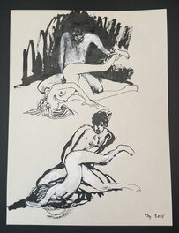 Edmond Baudoin - Sans Titre - Illustration originale