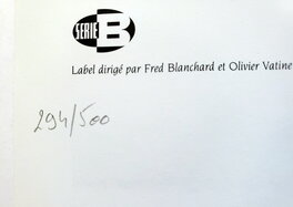 Bd numérotée 294/500 Bd numérotée 294/500